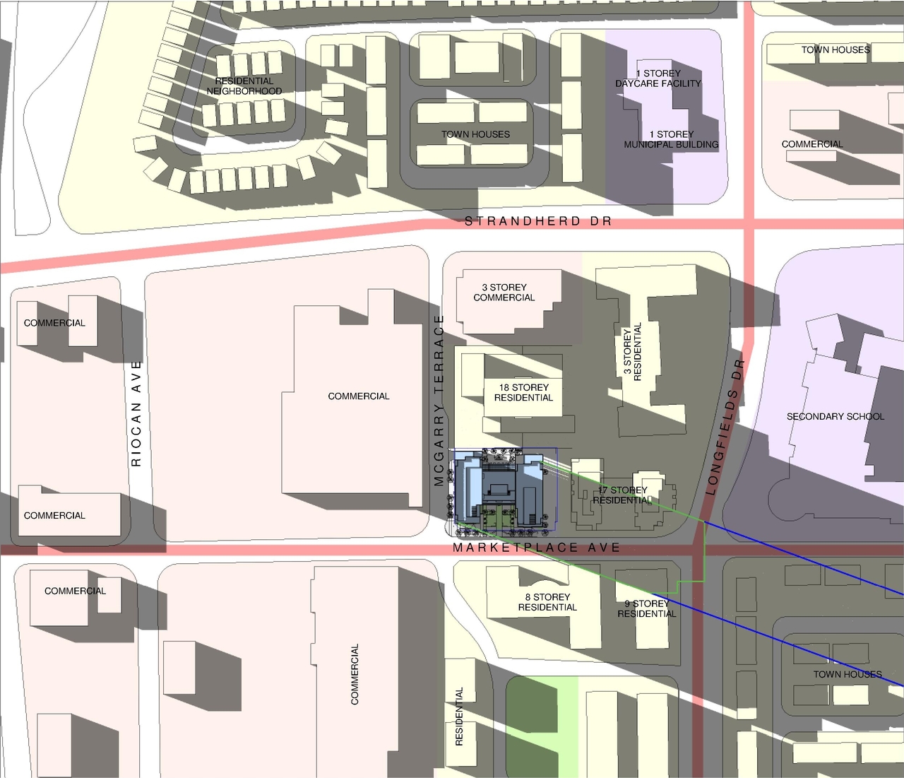 Construction site plan for project from page 100 of the file '2024-06-19 - Design Brief - D02-02-24-0017'