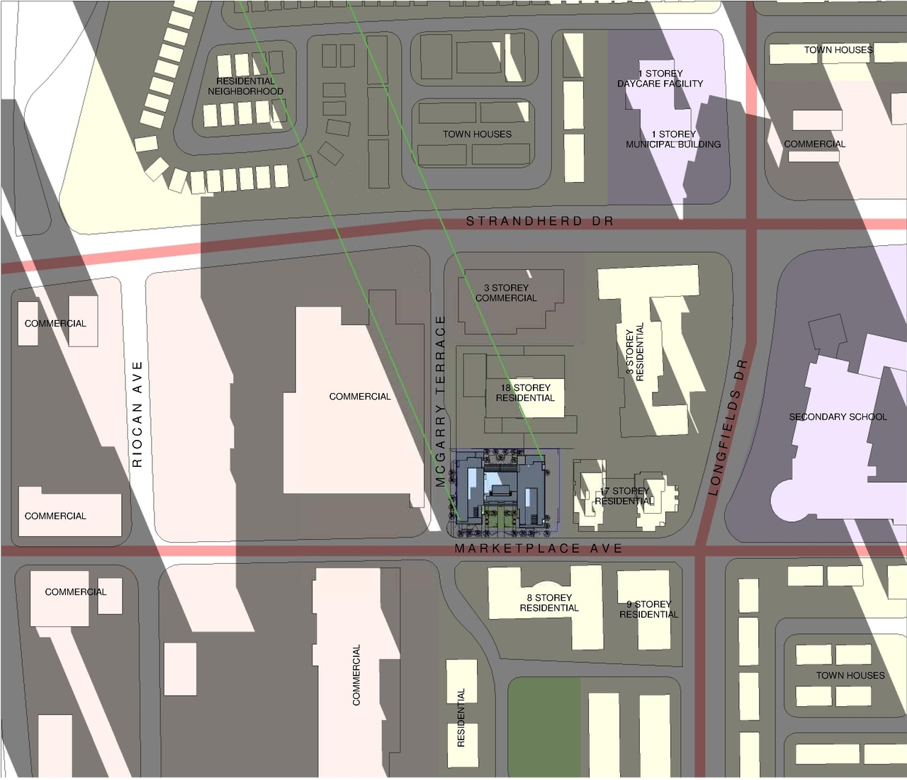 Construction site plan for project from page 116 of the file '2024-06-19 - Design Brief - D02-02-24-0017'