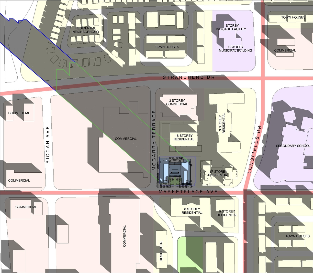 Construction site plan for project from page 90 of the file '2024-06-19 - Design Brief - D02-02-24-0017'