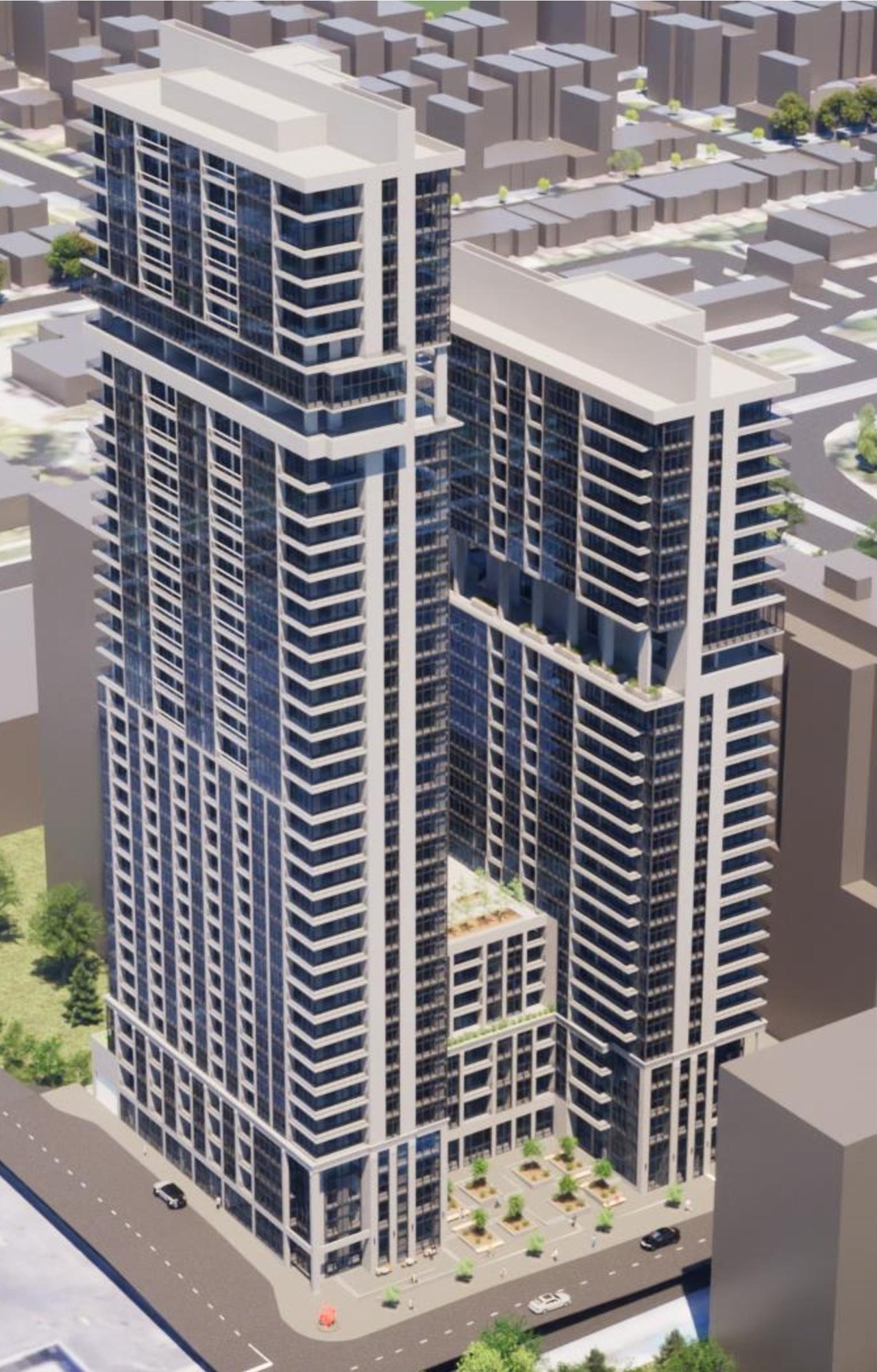 Rendering of building from page 11 of the file '2024-06-19 - Urban Design Review Panel Report - D02-02-24-0017'