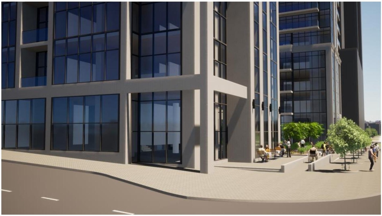 Rendering of building from page 27 of the file '2024-06-19 - Urban Design Review Panel Report - D02-02-24-0017'