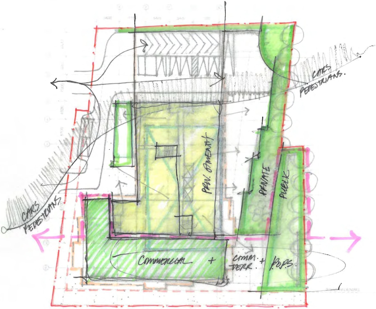Construction site plan for project from page 5 of the file '2024-07-22 - UDRP Report - D02-02-24-0028'