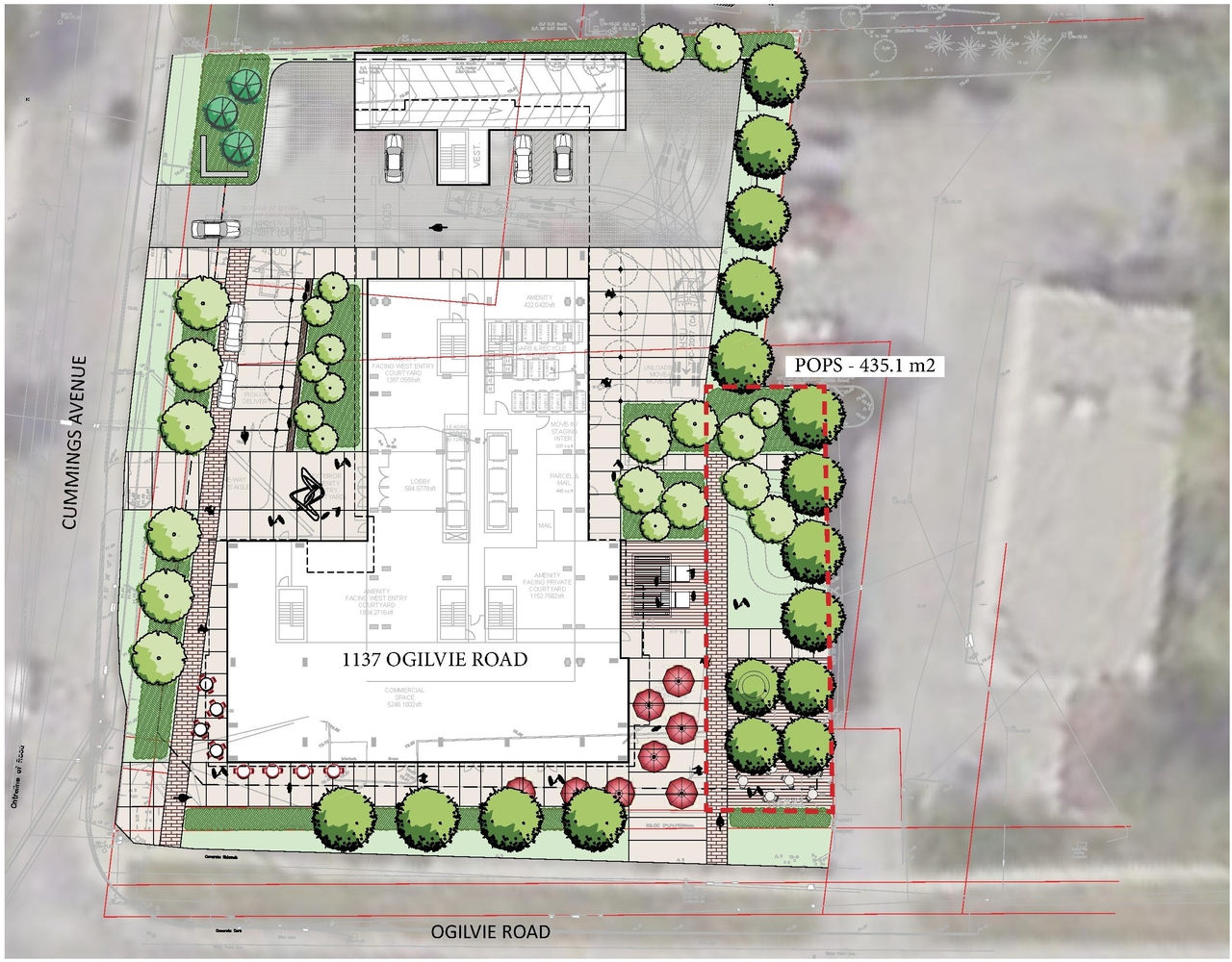 Construction site plan for project from page 14 of the file '2024-07-22 - UDRP Report - D02-02-24-0028'