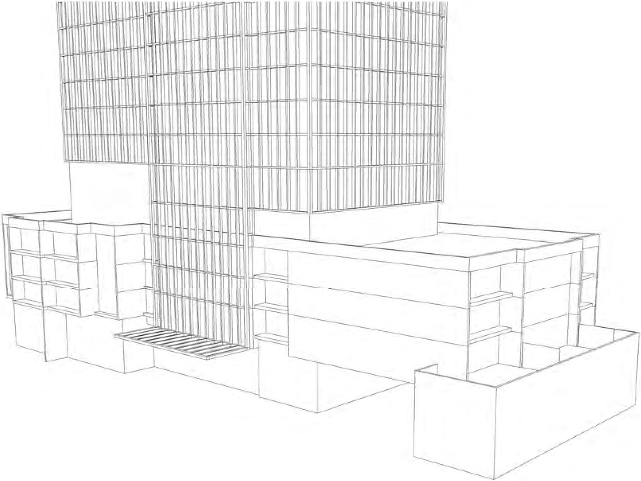 Rendering of building from page 32 of the file '2024-07-22 - UDRP Report - D02-02-24-0028'