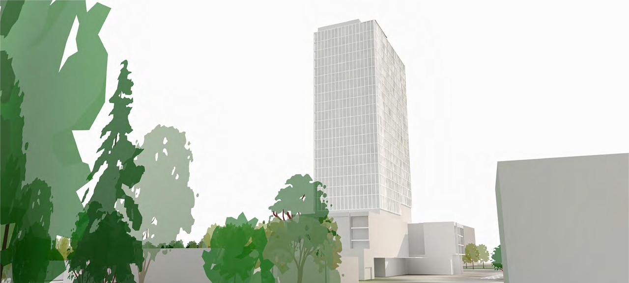 Rendering of building from page 40 of the file '2024-07-22 - UDRP Report - D02-02-24-0028'