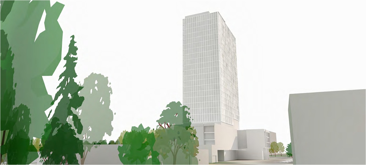 Rendering of building from page 40 of the file '2024-07-22 - UDRP Report - D02-02-24-0028'