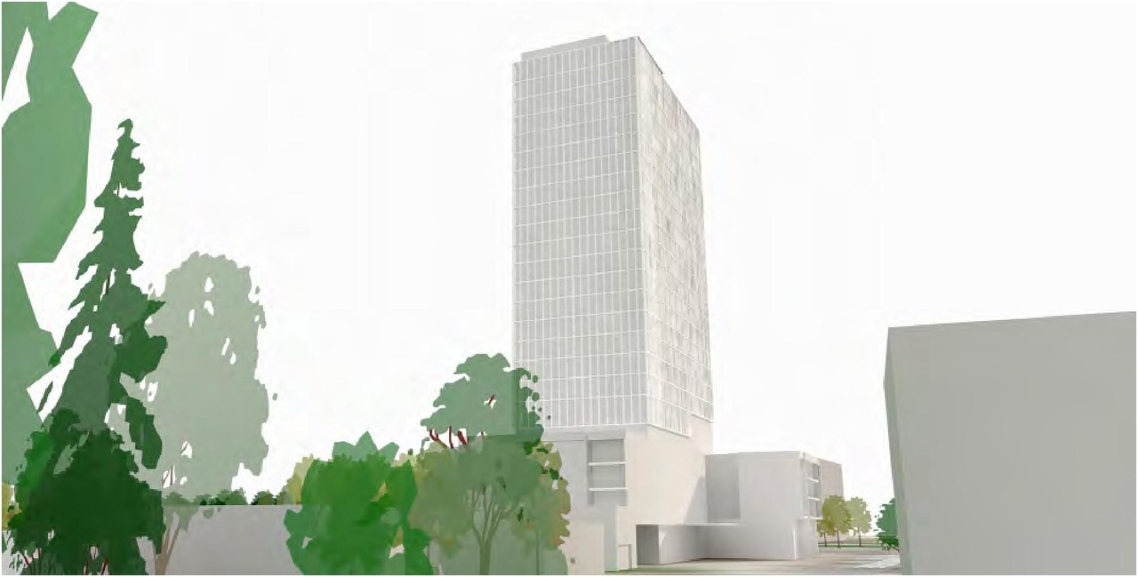 Rendering of building from page 41 of the file '2024-07-22 - UDRP Report - D02-02-24-0028'