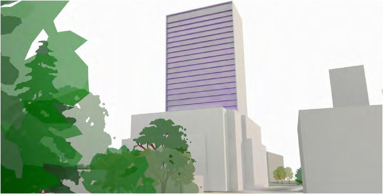 Rendering of building from page 41 of the file '2024-07-22 - UDRP Report - D02-02-24-0028'