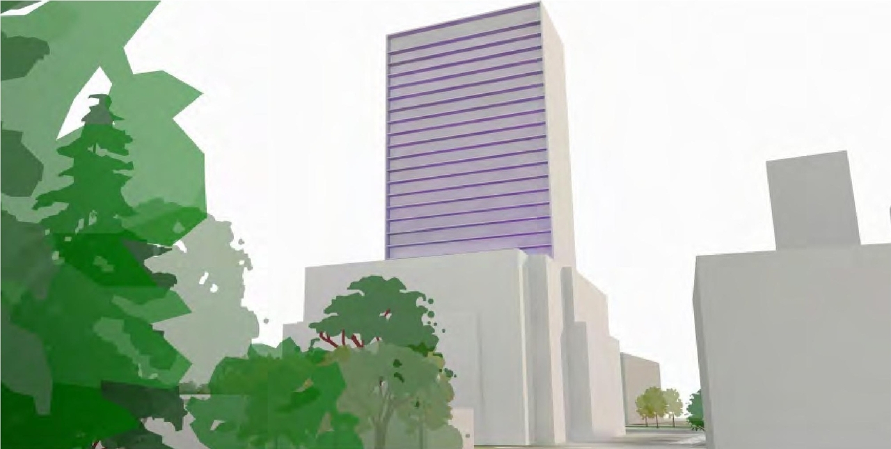 Rendering of building from page 41 of the file '2024-07-22 - UDRP Report - D02-02-24-0028'