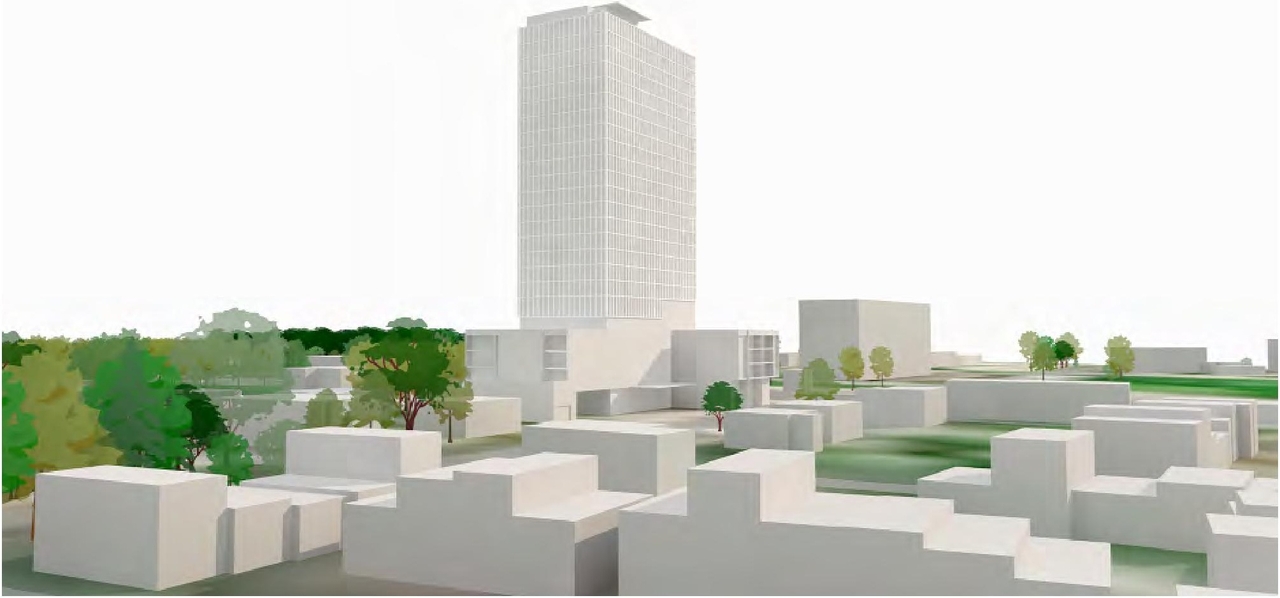Rendering of building from page 43 of the file '2024-07-22 - UDRP Report - D02-02-24-0028'