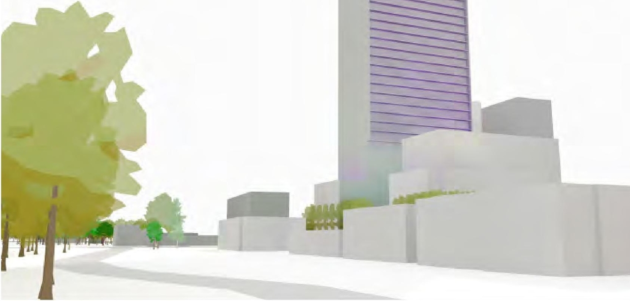 Rendering of building from page 45 of the file '2024-07-22 - UDRP Report - D02-02-24-0028'