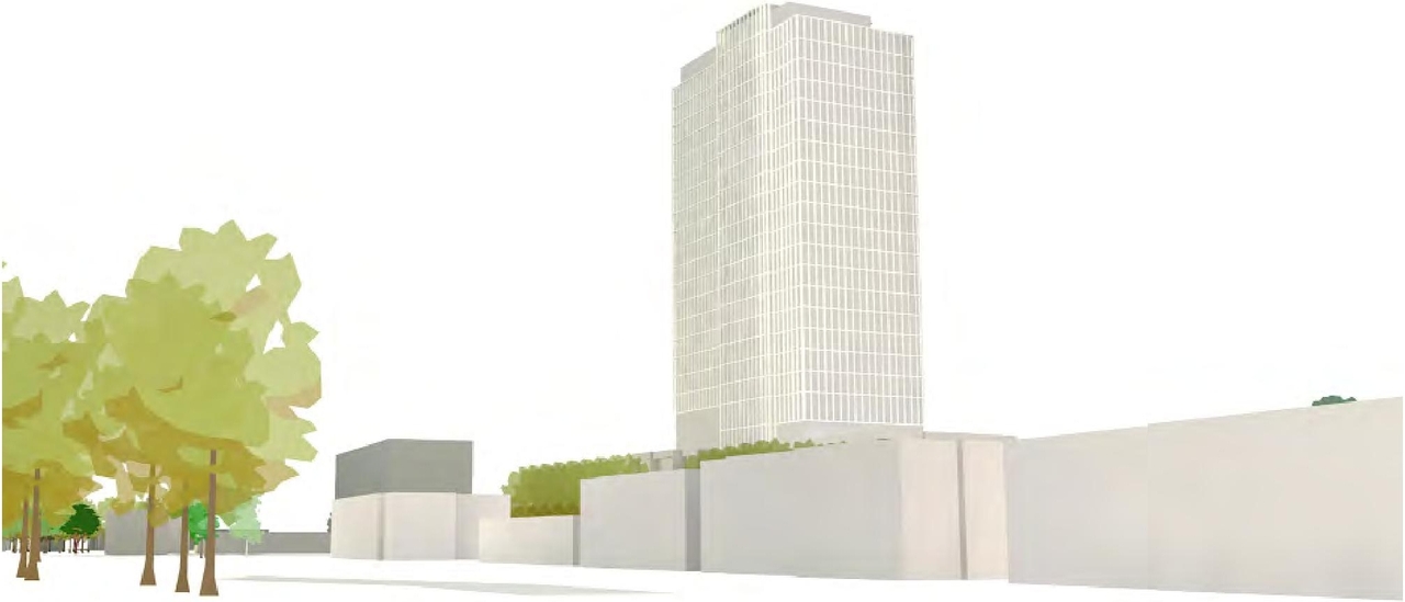 Rendering of building from page 45 of the file '2024-07-22 - UDRP Report - D02-02-24-0028'