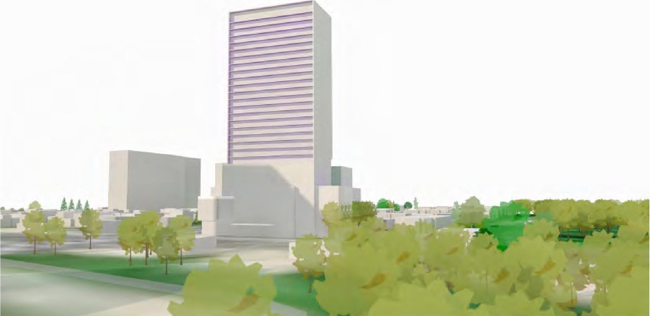 Rendering of building from page 47 of the file '2024-07-22 - UDRP Report - D02-02-24-0028'