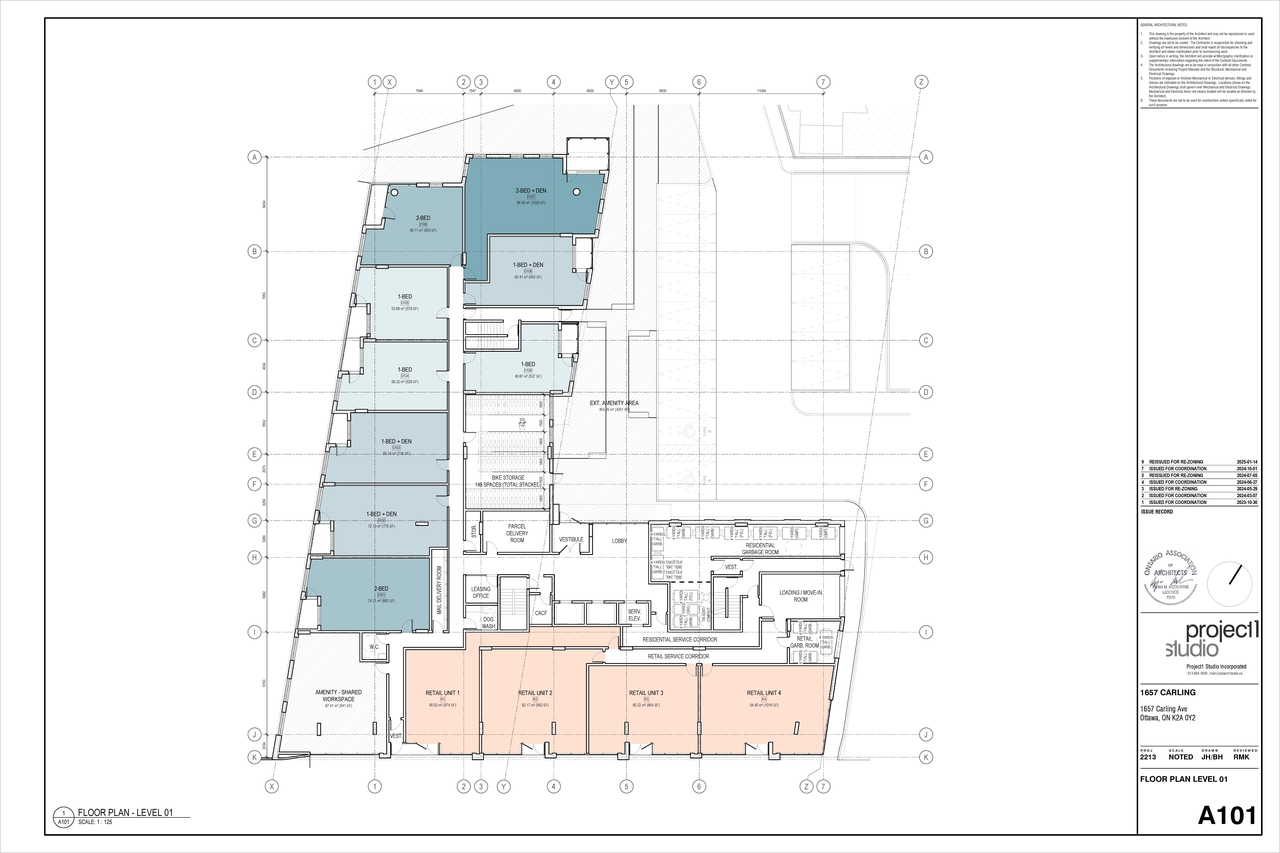 Construction site plan for project from page 3 of the file '2025-01-24 - Floor Plans - D02-02-24-0032'