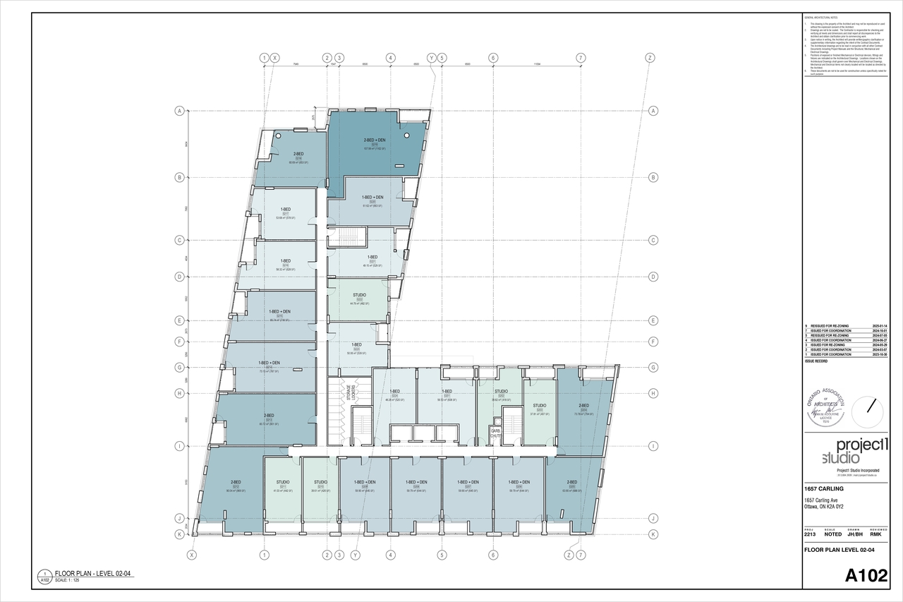 Construction site plan for project from page 4 of the file '2025-01-24 - Floor Plans - D02-02-24-0032'