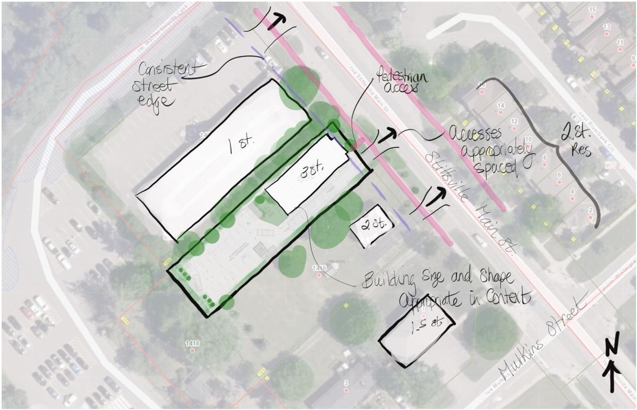 Construction site plan for project from page 20 of the file '2025-04-11 - Urban Design Brief Rev1 - D02-02-24-0035'
