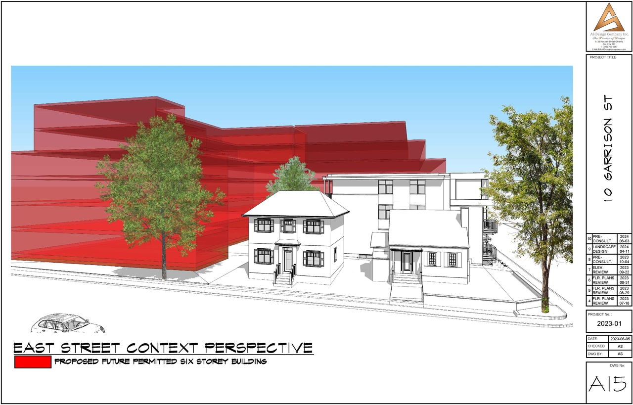 Rendering of building from page 11 of the file '2024-08-08 - Site Plan, Elevations and Renderings - D02-02-24-0036'