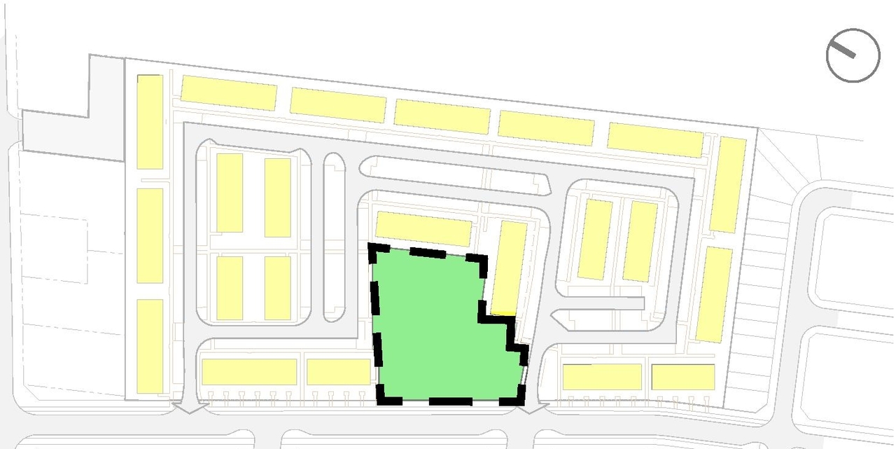 Construction site plan for project from page 41 of the file '2024-11-15 - Urban Design Brief Planning Rationale - D02-02-24-0049'