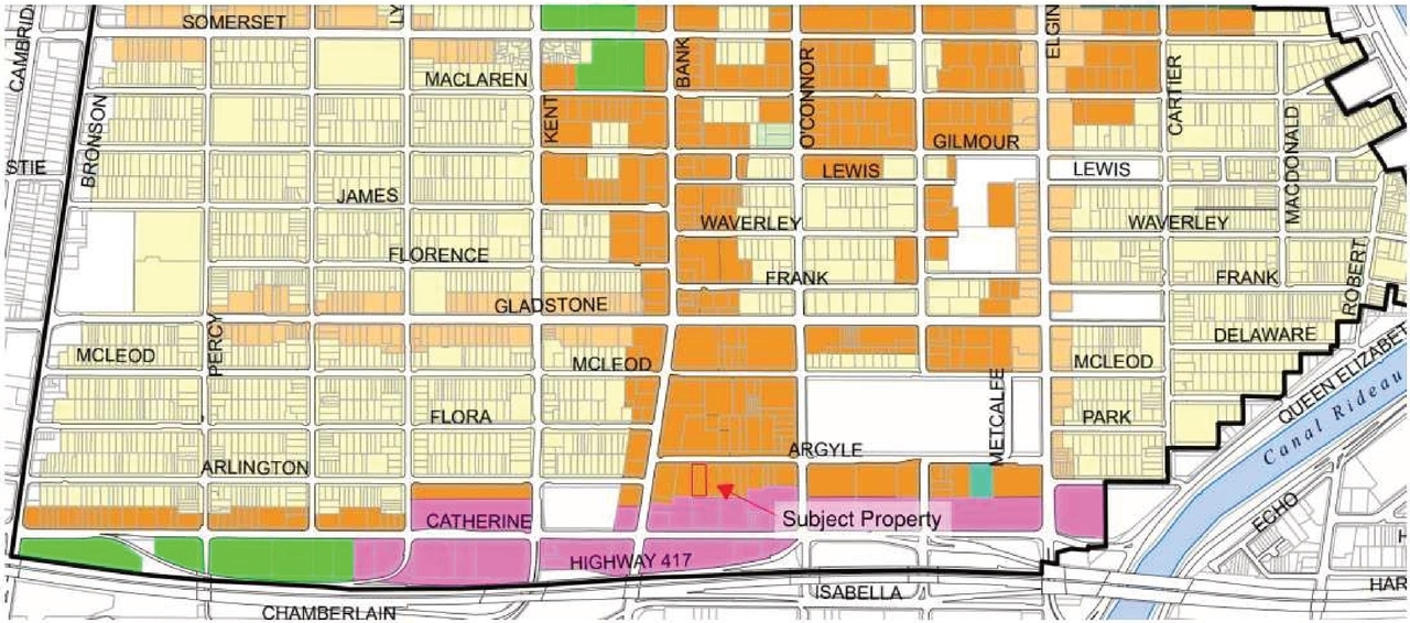 Construction site plan for project from page 21 of the file '2024-09-19 - Urban Design Review Panel Report - D02-02-24-0051'