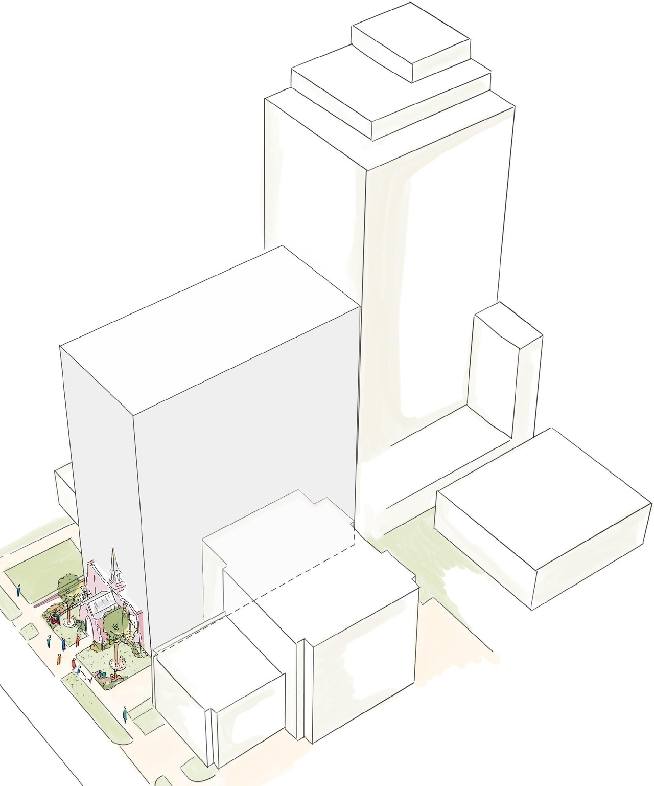 Rendering of building from page 33 of the file '2024-09-19 - Urban Design Review Panel Report - D02-02-24-0051'