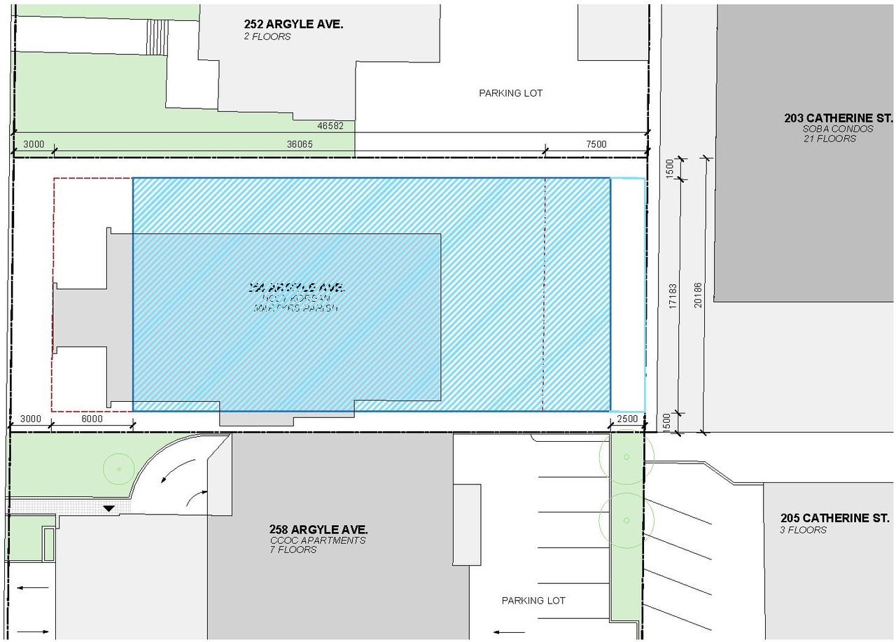 Construction site plan for project from page 34 of the file '2024-09-19 - Urban Design Review Panel Report - D02-02-24-0051'