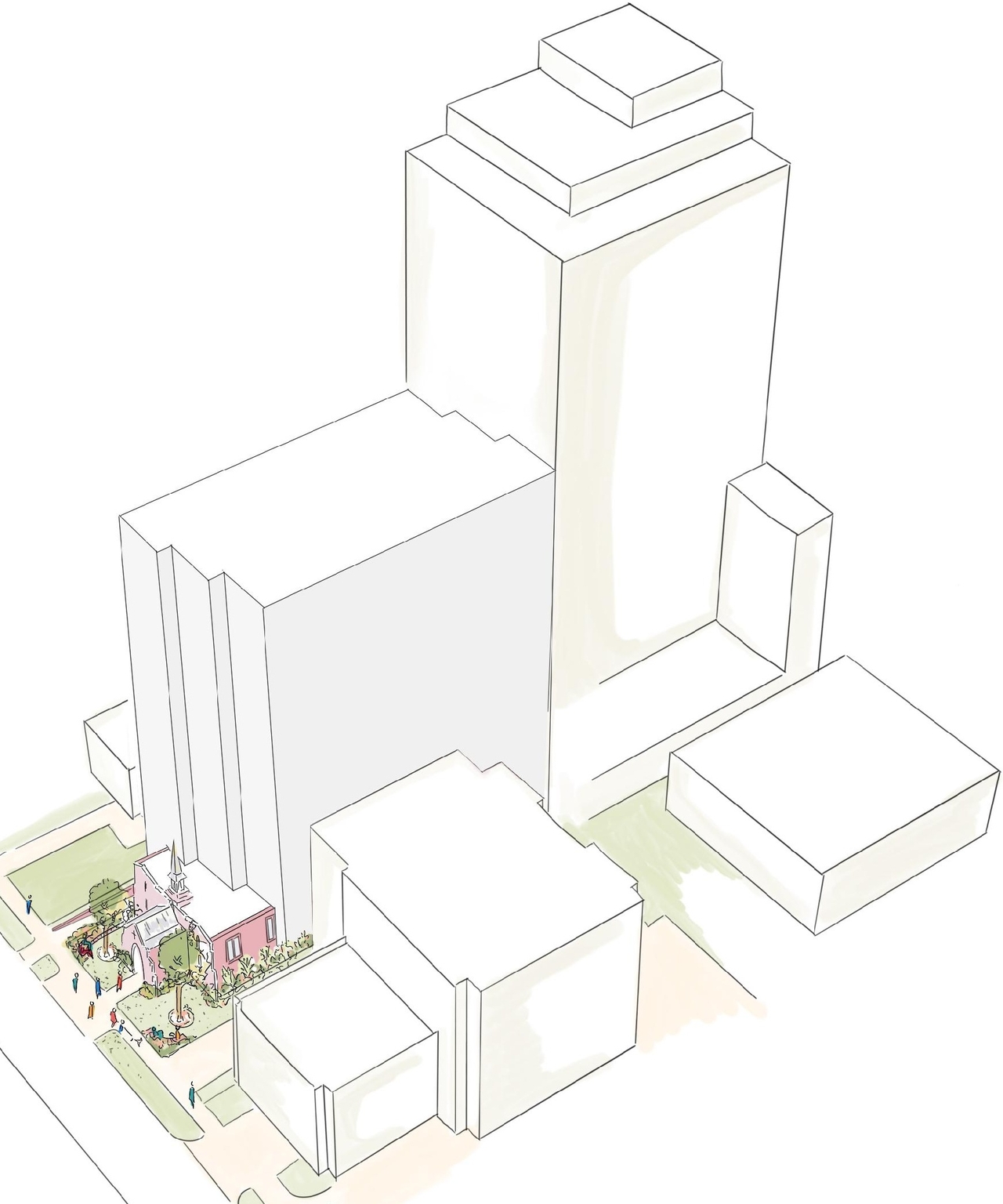 Rendering of building from page 35 of the file '2024-09-19 - Urban Design Review Panel Report - D02-02-24-0051'