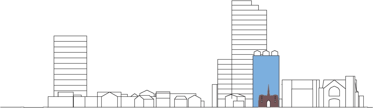 Rendering of building from page 42 of the file '2024-09-19 - Urban Design Review Panel Report - D02-02-24-0051'