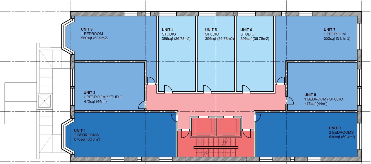 Floor plan for project from page 55 of the file '2024-09-19 - Urban Design Review Panel Report - D02-02-24-0051'