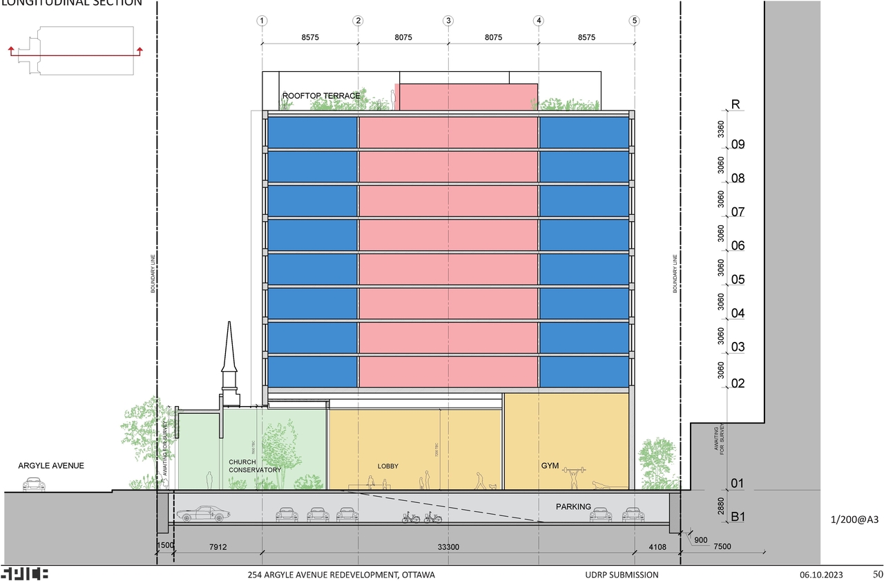 Rendering of building from page 59 of the file '2024-09-19 - Urban Design Review Panel Report - D02-02-24-0051'