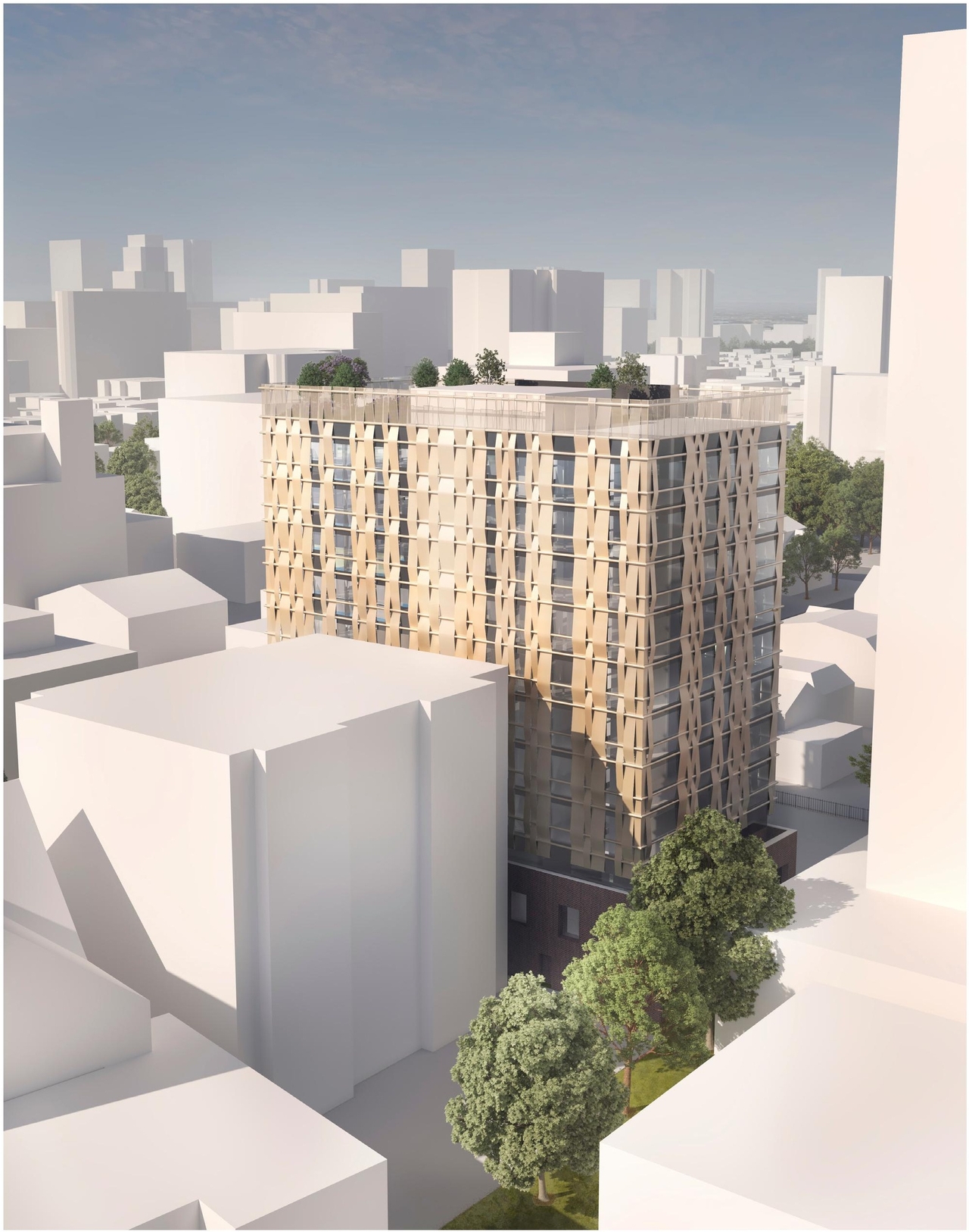 Rendering of building from page 76 of the file '2024-09-19 - Urban Design Review Panel Report - D02-02-24-0051'