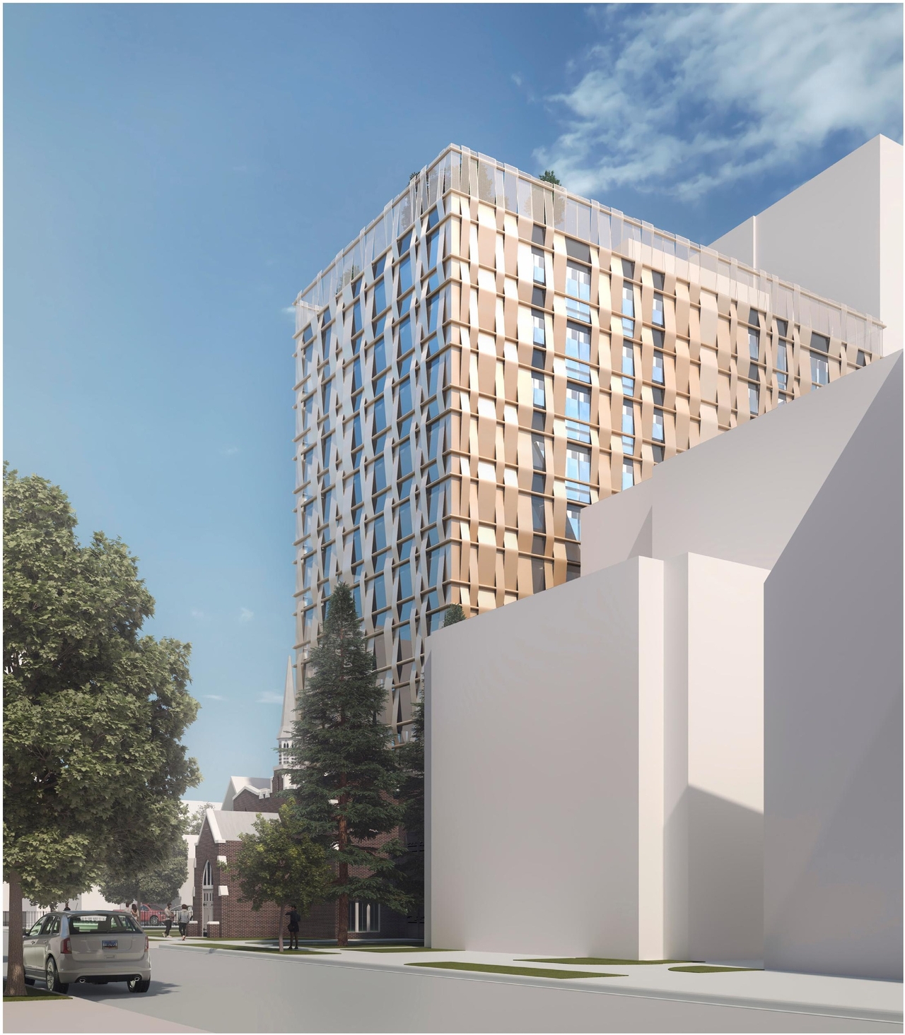 Rendering of building from page 77 of the file '2024-09-19 - Urban Design Review Panel Report - D02-02-24-0051'