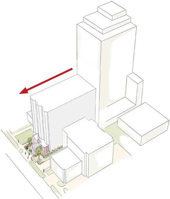 Rendering of building from page 80 of the file '2024-09-19 - Urban Design Review Panel Report - D02-02-24-0051'