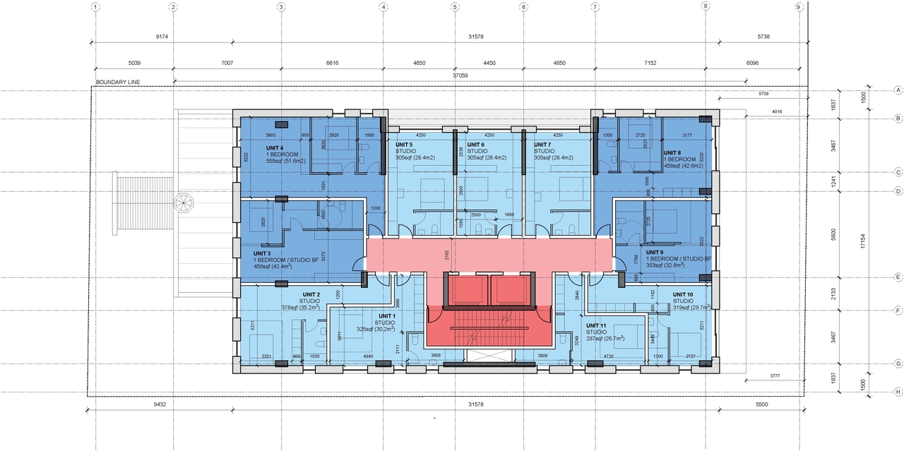 Floor plan for project from page 87 of the file '2024-09-19 - Urban Design Review Panel Report - D02-02-24-0051'