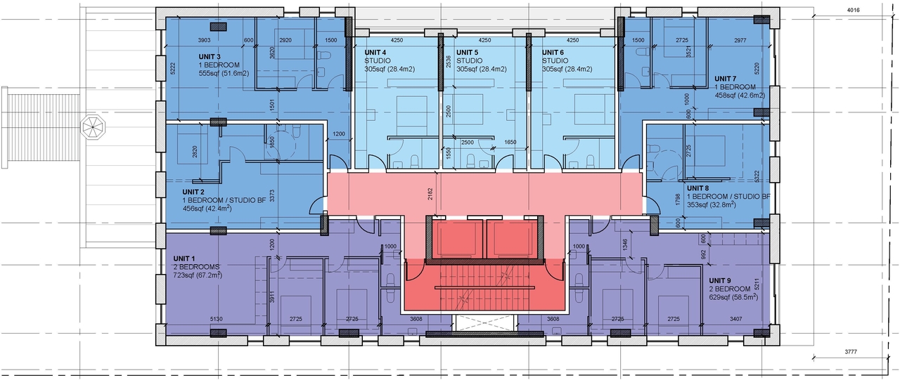 Floor plan for project from page 88 of the file '2024-09-19 - Urban Design Review Panel Report - D02-02-24-0051'