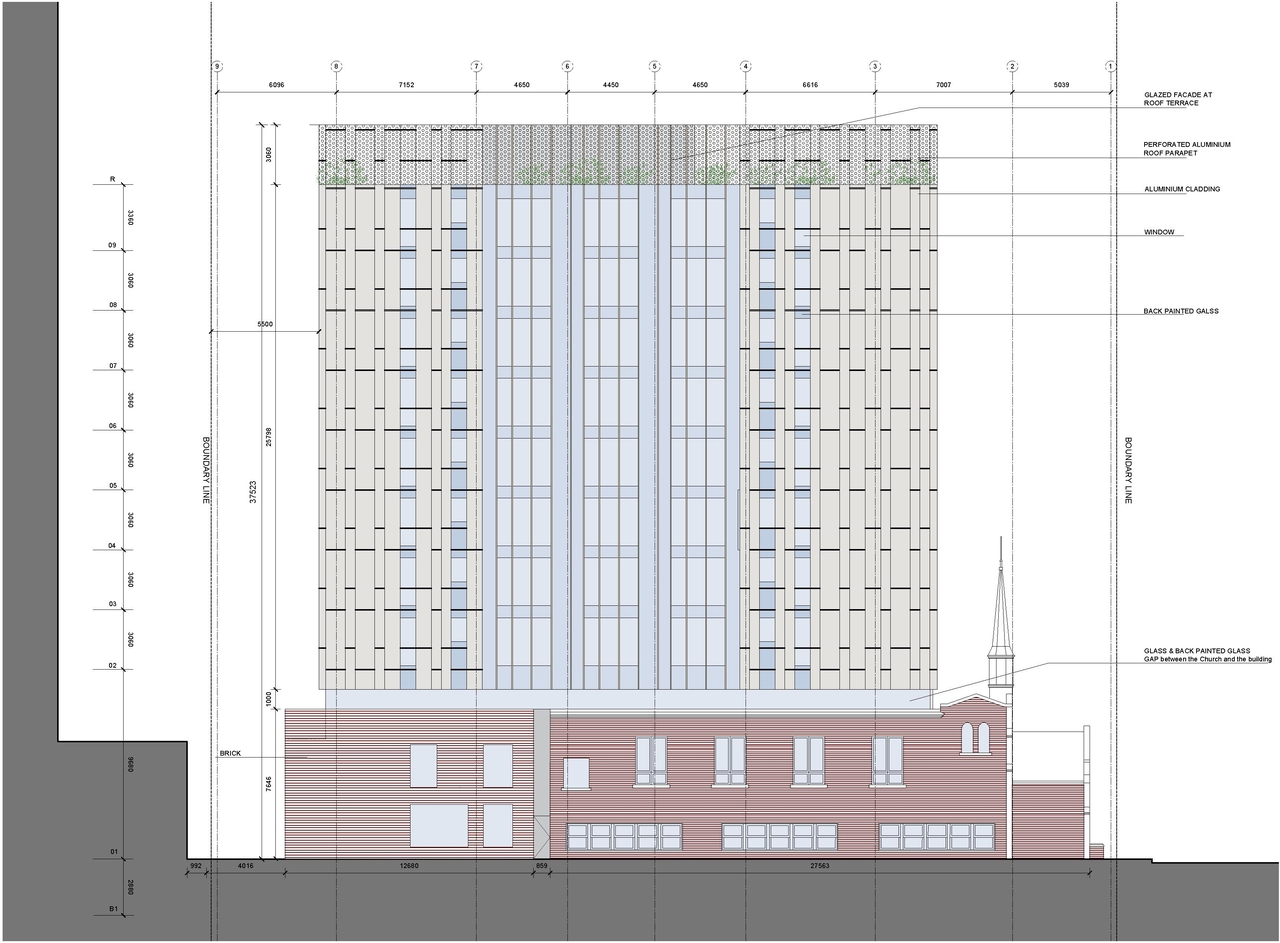 Rendering of building from page 94 of the file '2024-09-19 - Urban Design Review Panel Report - D02-02-24-0051'