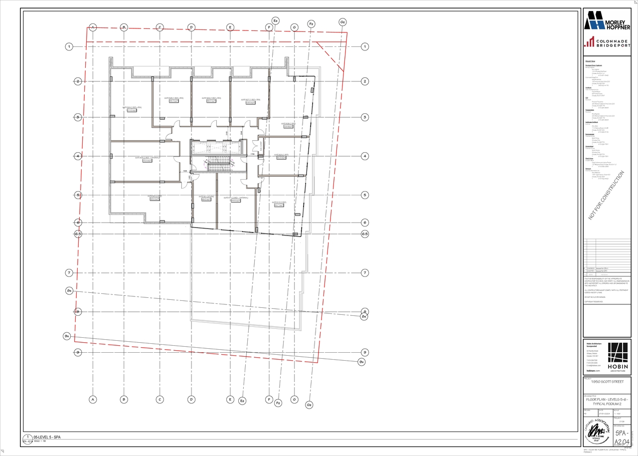 Construction site plan for project from page 5 of the file '2024-09-26 - Parking and Floor Plans - D02-02-24-0054'