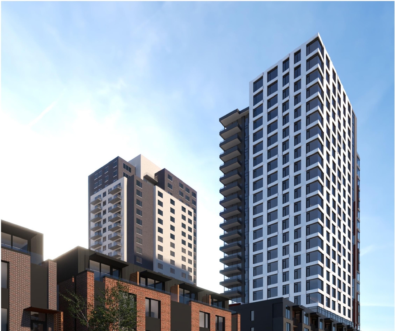 Rendering of building from page 12 of the file '2024-09-26 - Design Brief - D02-02-24-0054'