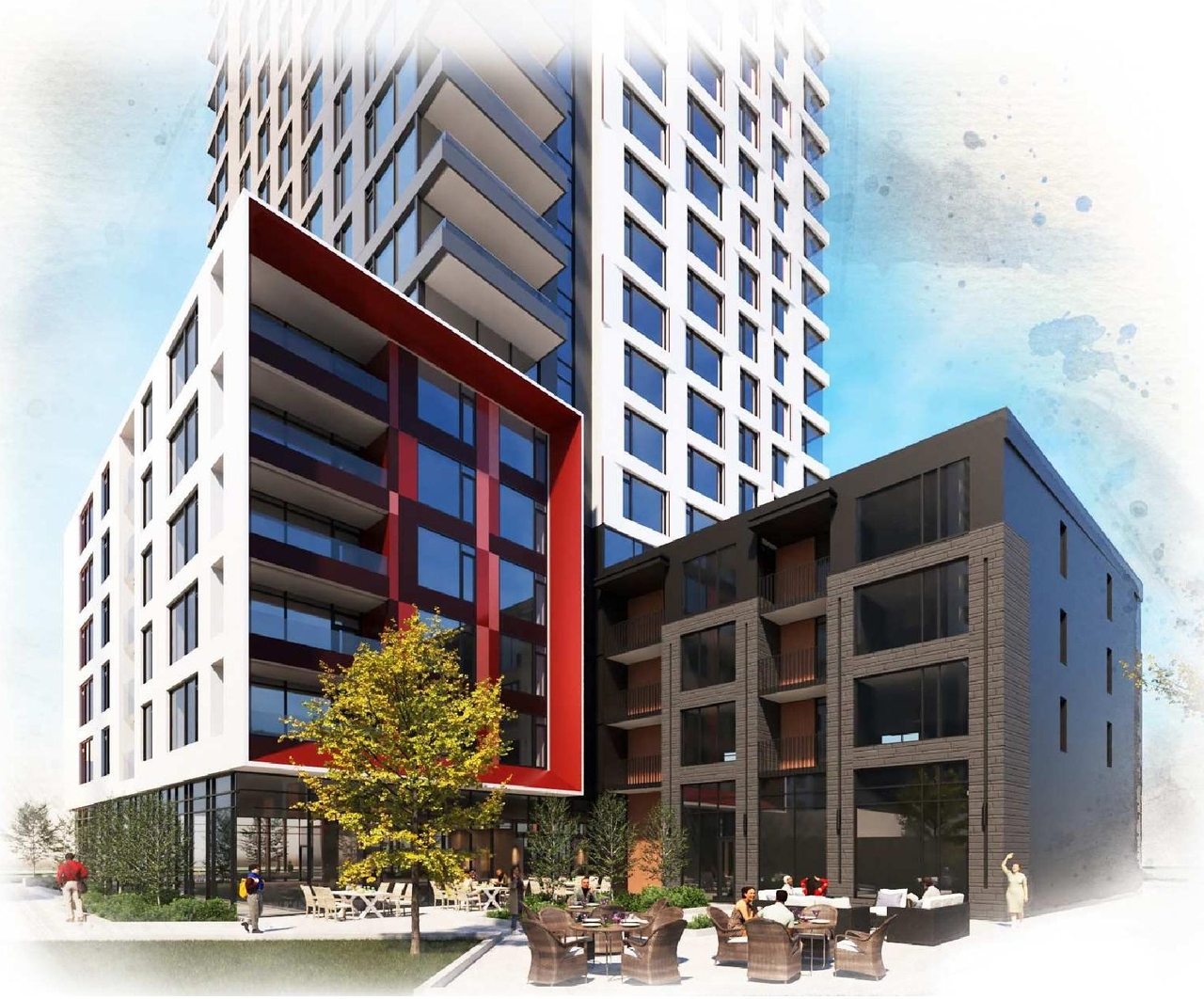 Rendering of building from page 15 of the file '2024-09-26 - Design Brief - D02-02-24-0054'