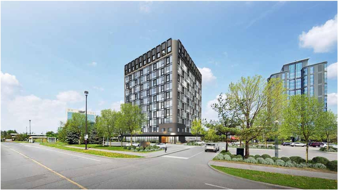 Rendering of building from page 18 of the file '2025-01-17 - Urban Design Brief - D02-02-24-0058'