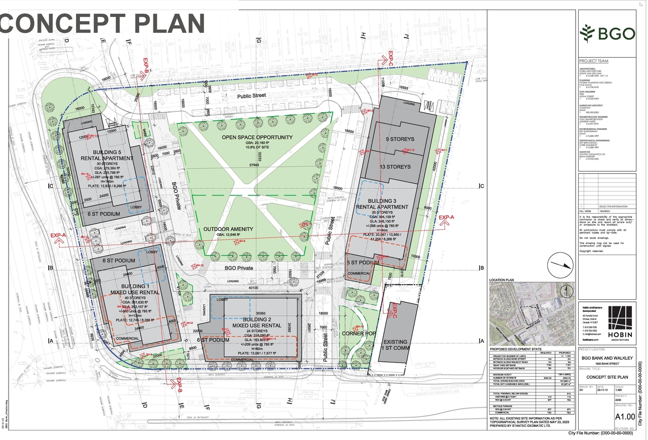 Construction site plan for project from page 47 of the file '2025-04-04 - Urban Design Review Panel Report - D02-02-24-0060'