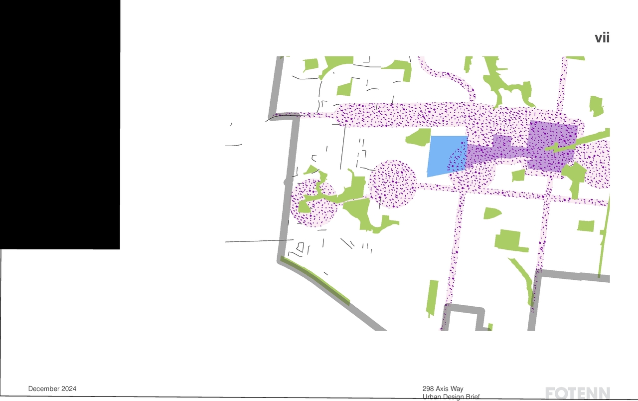 Construction site plan for project from page 7 of the file '2024-12-10 - Urban Design Brief - D02-02-24-0077'