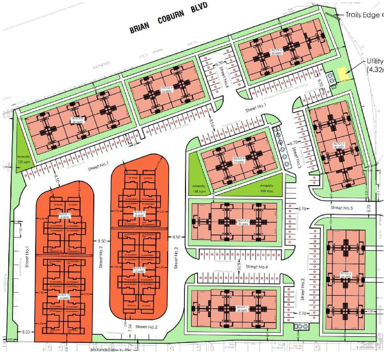Construction site plan for project from page 25 of the file '2024-12-10 - Urban Design Brief - D02-02-24-0077'