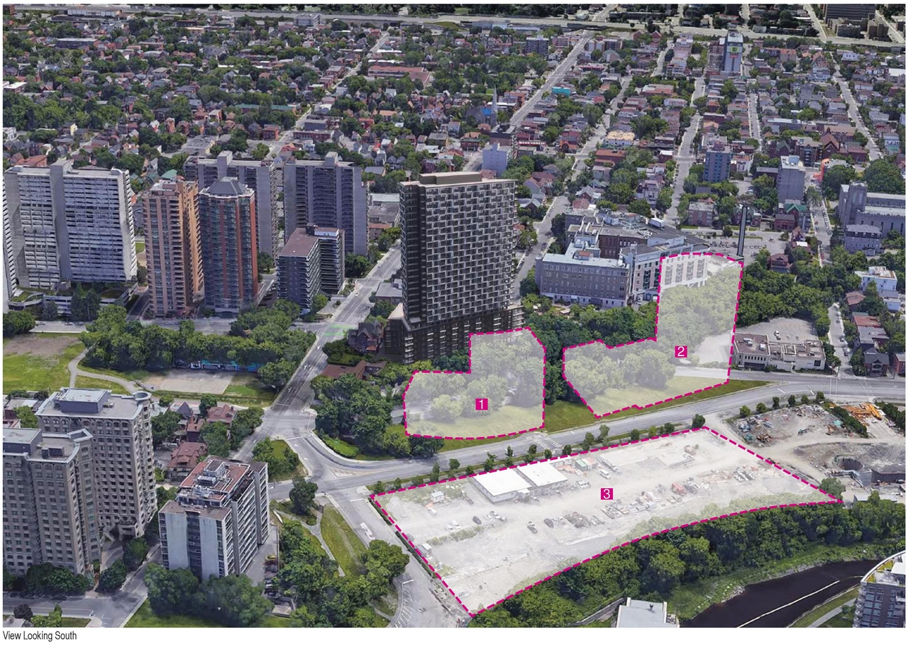 Construction site plan for project from page 17 of the file '2025-11-26 - UDRP Report - D02-02-24-0079'