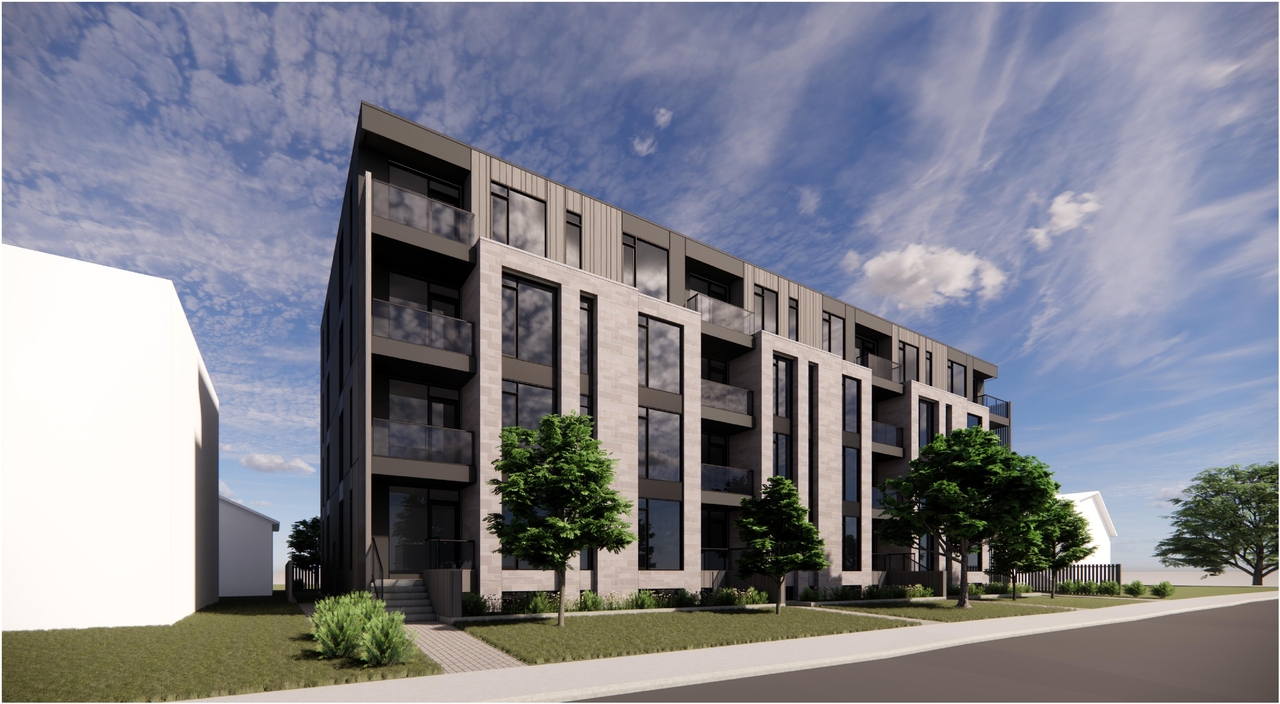 Rendering of building from page 6 of the file '2024-12-23 - Design Brief - D02-02-24-0084'