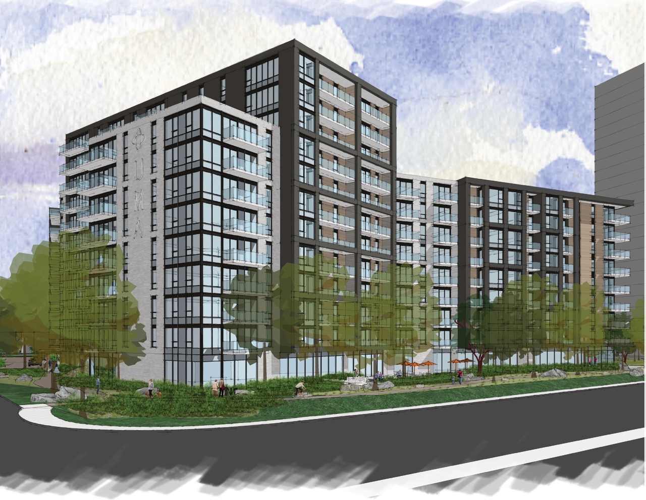 Rendering of building from page 15 of the file '2025-03-13 - UDRP Report - D02-02-24-0086'