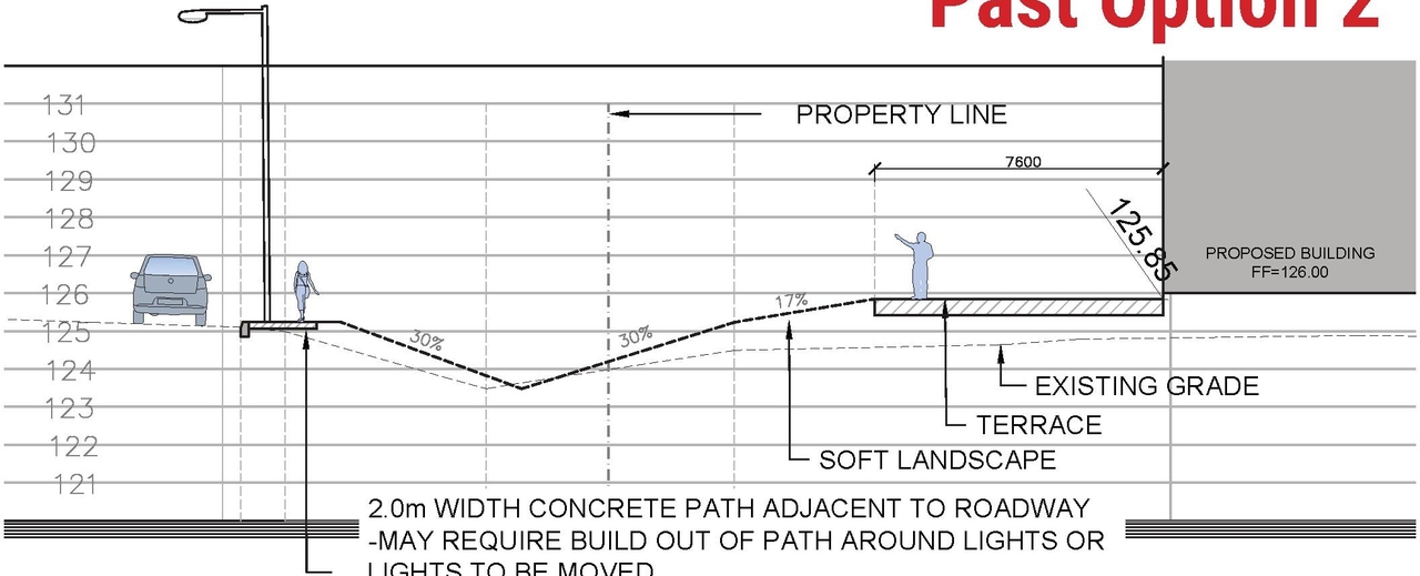 Construction site plan for project from page 35 of the file '2025-03-13 - UDRP Report - D02-02-24-0086'