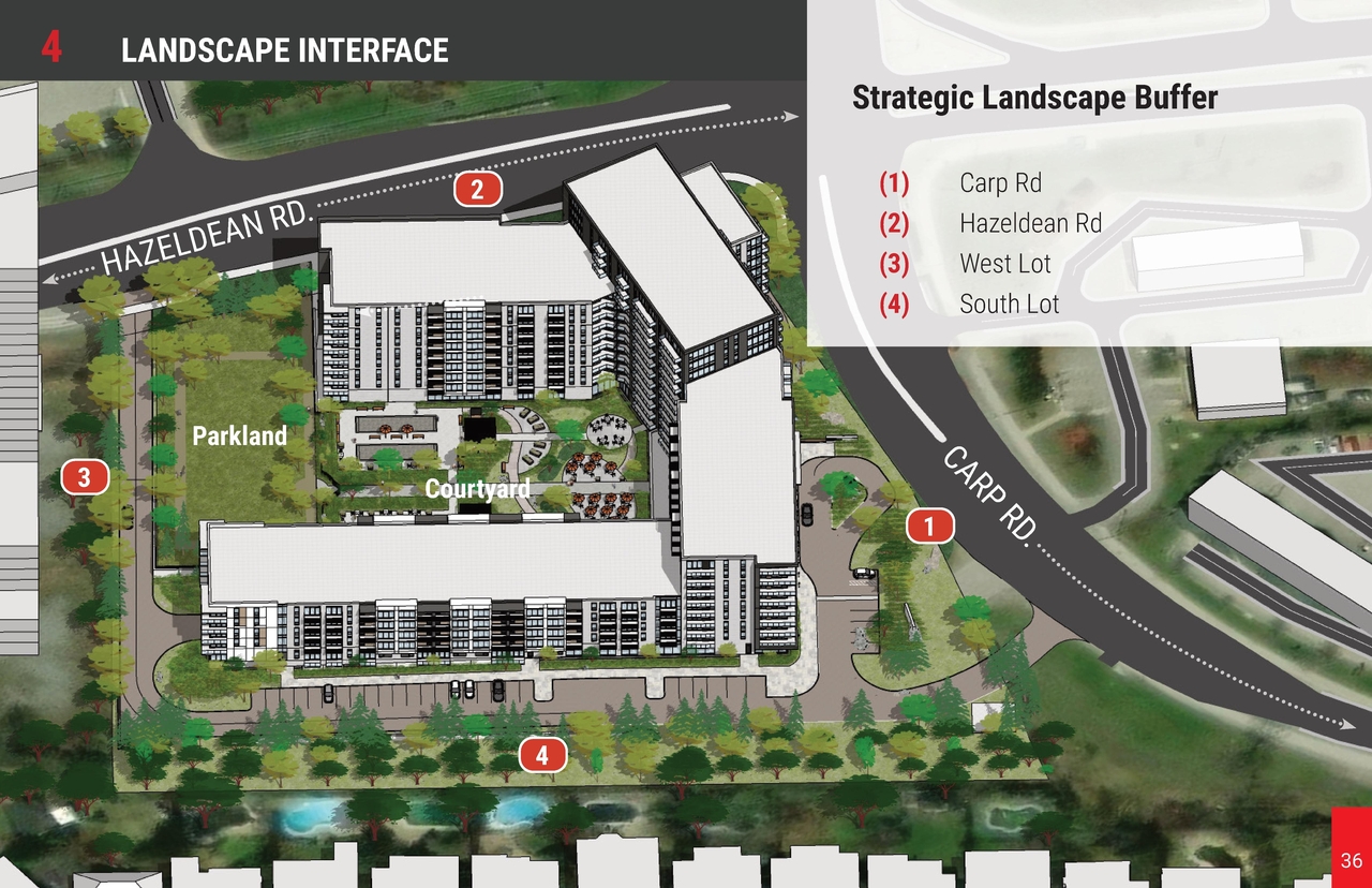 Construction site plan for project from page 36 of the file '2025-03-13 - UDRP Report - D02-02-24-0086'