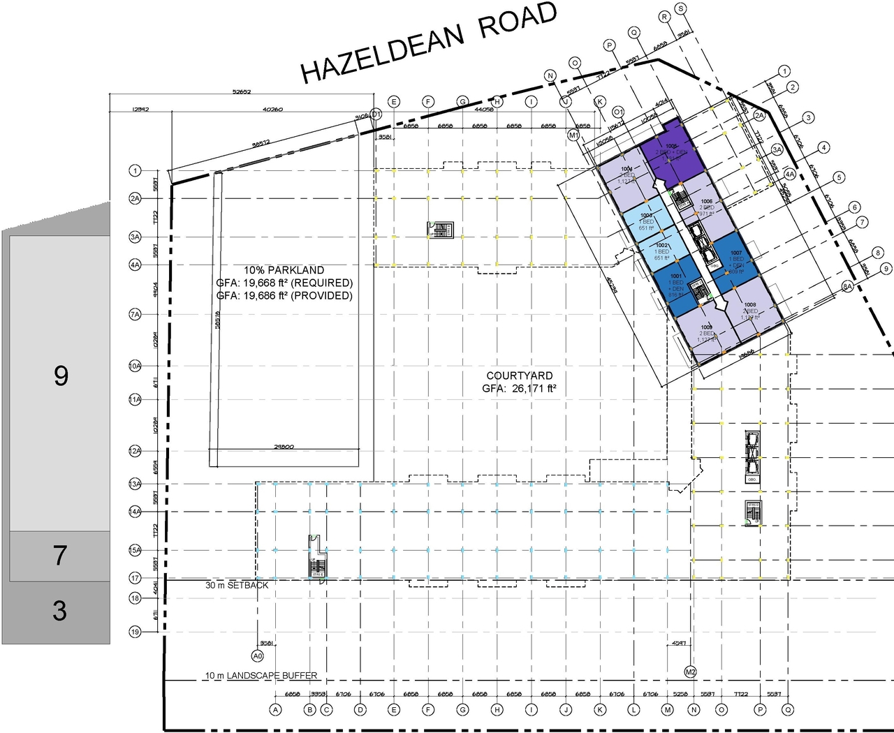 Construction site plan for project from page 54 of the file '2025-03-13 - UDRP Report - D02-02-24-0086'