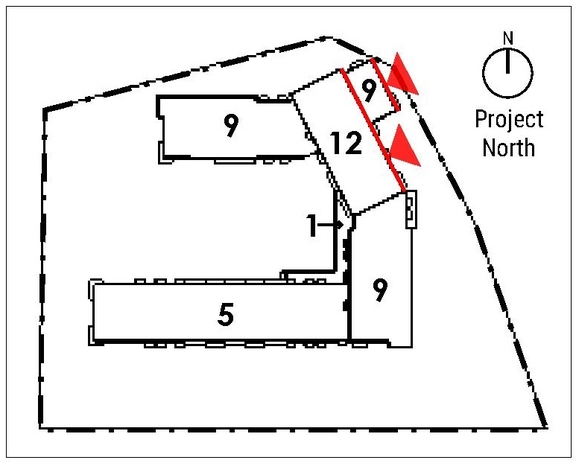 Construction site plan for project from page 58 of the file '2025-03-13 - UDRP Report - D02-02-24-0086'