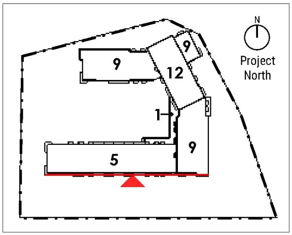 Construction site plan for project from page 60 of the file '2025-03-13 - UDRP Report - D02-02-24-0086'